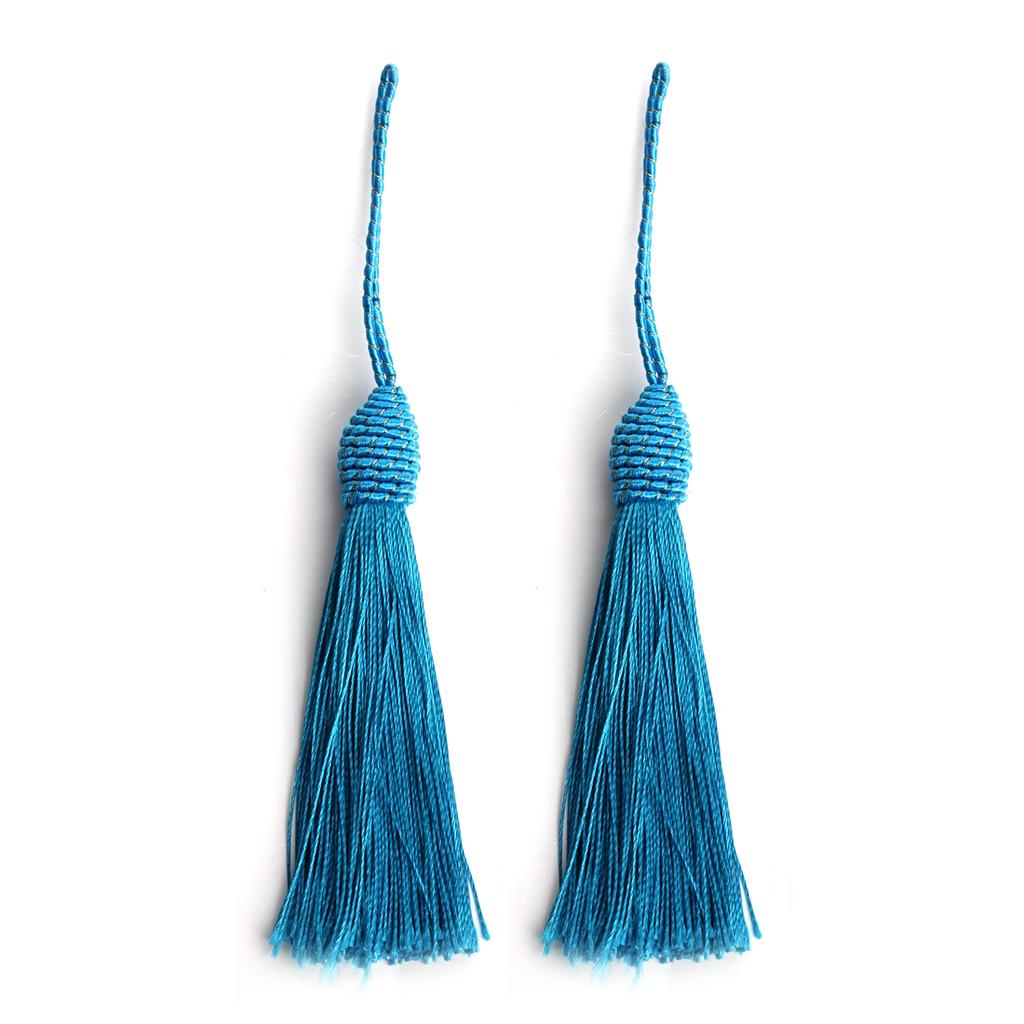 10pcs 15cm Polyester Tassels Pineapple Head Hanging Rope Bookmark Tassel Fringe For DIY Key Chain Earring Clothing Accessories