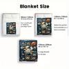 Furry Crab Gallery 2D Flat Pattern Flannel Blanket, High quality All Seasons, Home Decor, Warmth and Comfort, Perfect for Christmas Gifts.