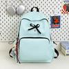 Schoolbag Ballet Style Bow Backpack Korean Version Niche Versatile Shoulder Bag Student Backpack Japanese Simple Solid Color Schoolbag
