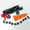Christmas Theme Garage Door Decor DIY Snowman Elk Hat Bow Xmas Party Funny Decoration Props Supplies