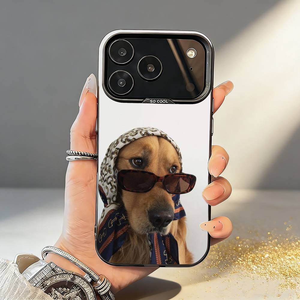 P-Pet Puppy Dog Cute Phone Case For iPhone17,16,15,14,13,12,11,Pro,MAX White Matte Shockproof Cover