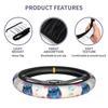 Stitch Car Steering Wheel Cover, Light Cars, Luxury Anti-Slip, Stain Resistant, Steering Cover, Regular