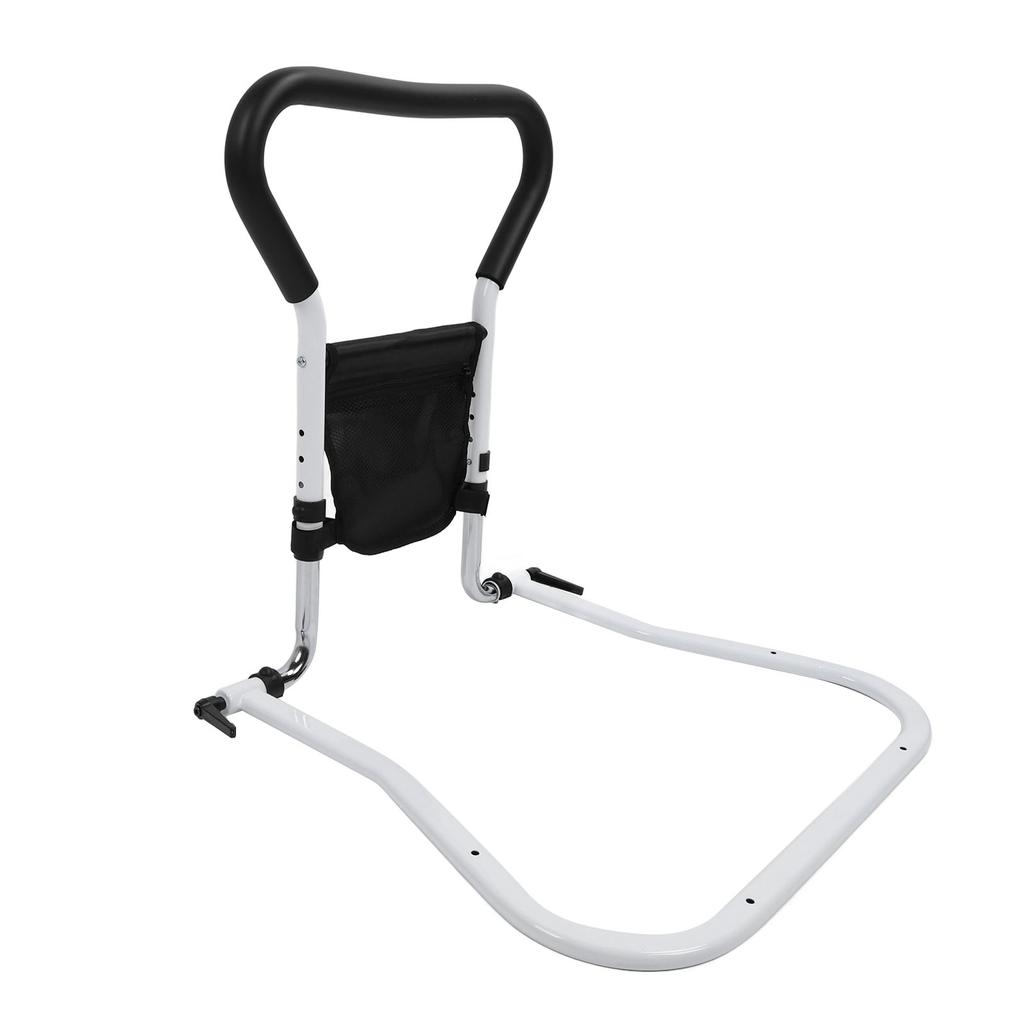 Bed Rail for Elderly Adults 4 Height Adjustable 360 Degree Folding Fall Prevent Grab Bar Bed Assist