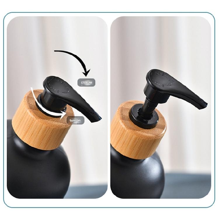 2 Stück 500ml Glas Seifenspender Flasche Hand Flüssigseifenbehälter Zum Aufbewahren von Duschgel Händedesinfektionsmittel Lotion Shampoo