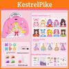 Princess Toy Makeup Kit With Diy Stickers For Girls Creative Play