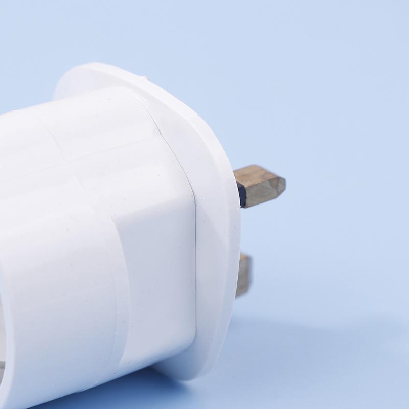 250V 13A Çok Fonksiyonlu Eu Avrupa - İngiltere Fiş Adaptörü 2 Pinli Güç Dönüştürücü Soket Seyahat Dubai Singapur Evrensel Adaptör