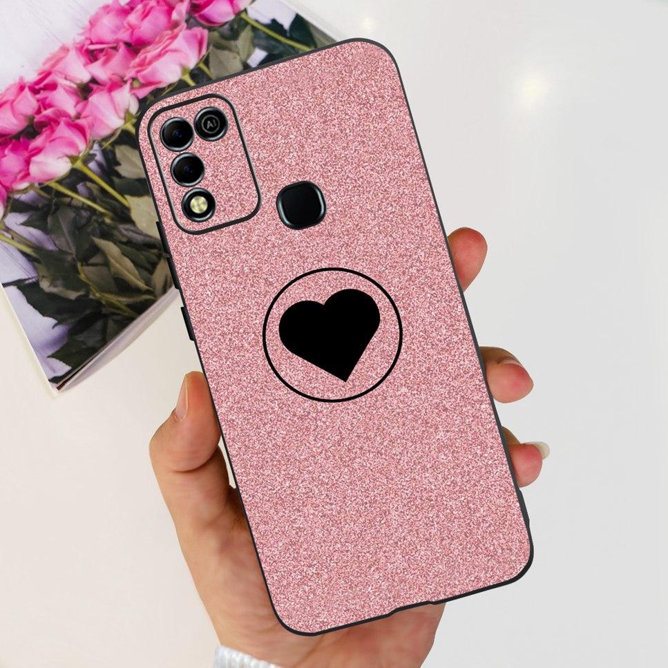 For Infinix Hot 11 Play 6.82" Soft Silicone Phone Cases For Infinix Hot 11 Play 11play 10Play Cover Luxury Flowers Funda Capa