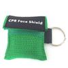 8 Pcs Random Color CPR Resuscitator Mask Life Keychain Disposable Emergency Skill Training Face Shield For Health Care