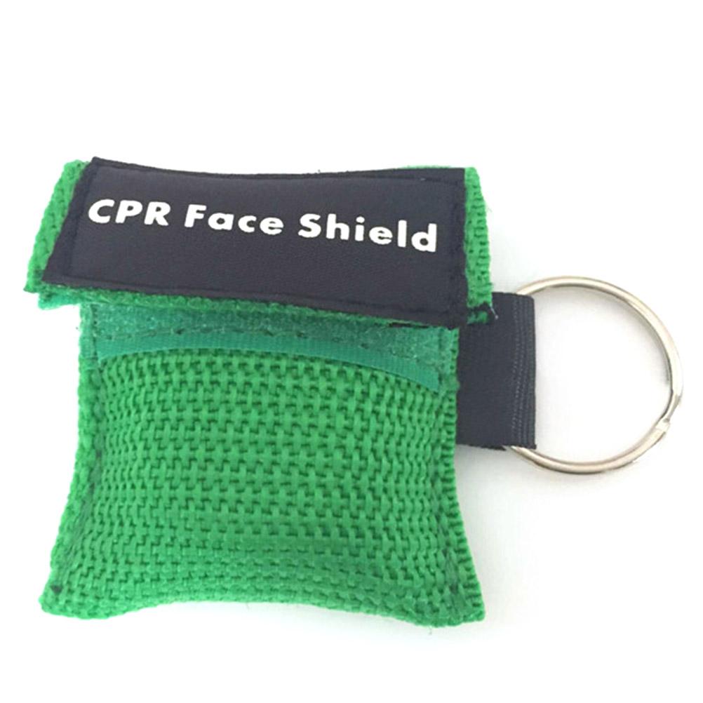 8 Pcs Random Color CPR Resuscitator Mask Life Keychain Disposable Emergency Skill Training Face Shield For Health Care