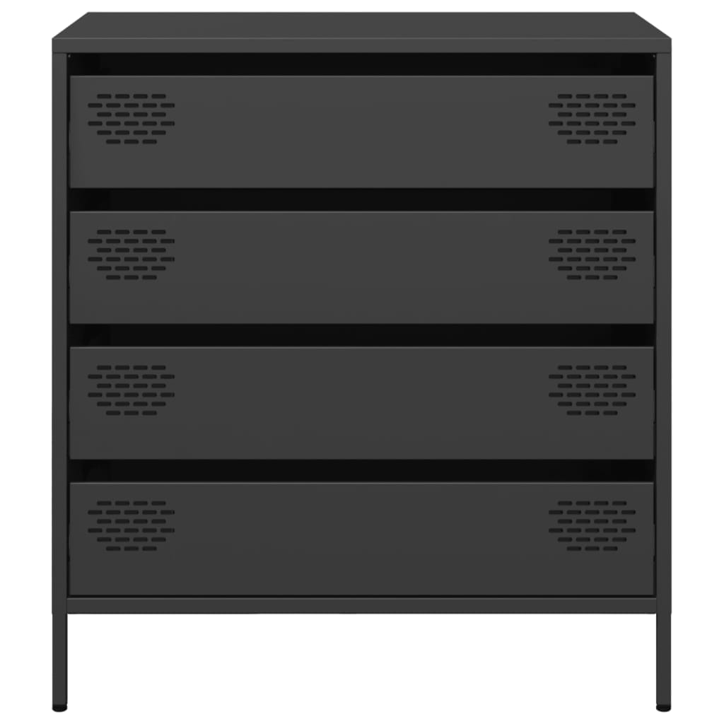 Sideboard Black 68 x 39 x 73.5 cm Cold Rolled Steel