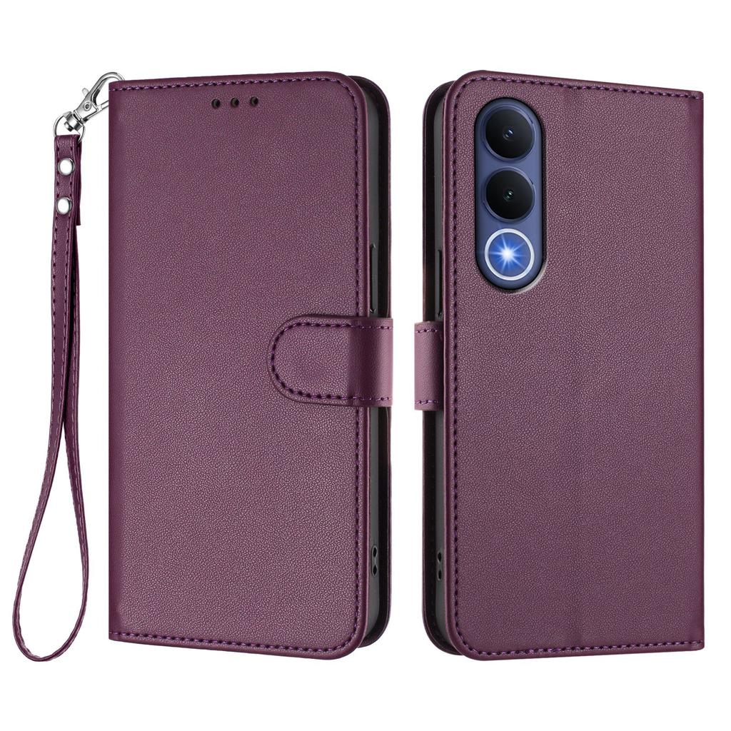 Magnetic Leather Wallet Lanyard Case For Vivo V70 FE V70 Elite V60 V50 Lite V60E V50E V40 V30 Pro V40 SE Flip Card Holder Cover