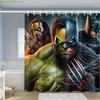 1pc The Hulk Shower Curtain - Polyester, Machine Washable with Hooks, Vibrant Superhero Design for Bathroom Decor, Action-Pack