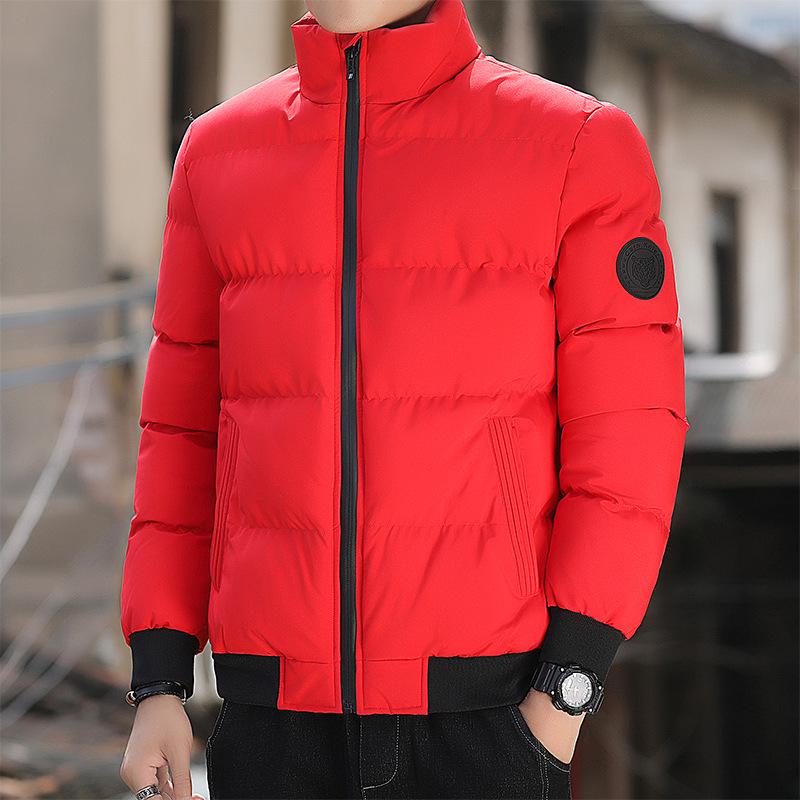 Men's Trendy Winter Cotton Padded Jacket - Korean Style Velvet Thickened Coat