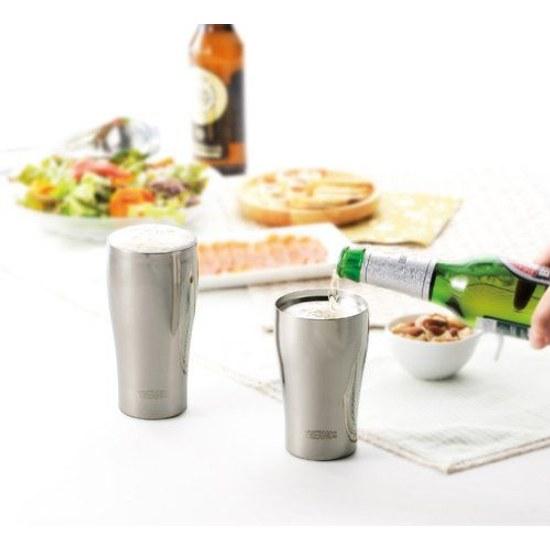 THERMOS Vacuum Insulated Tumbler Set 400ml Stainless Mirror JCY-400GP1 SM