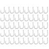 50Pcs Fishing Hook for Iseama Fish Hook Barbed Type High Carbon Steel with Hole for Outdoor ActivityType 8#