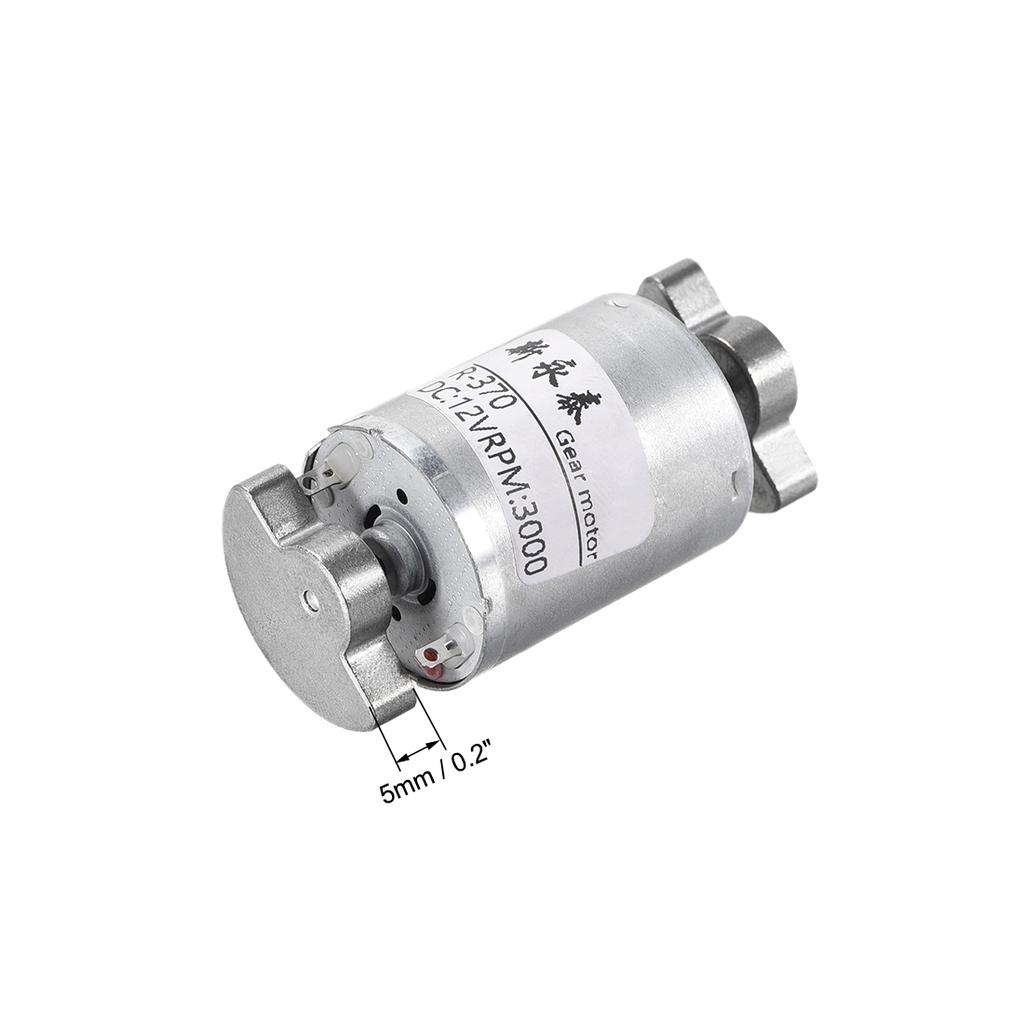 UXCELL Double Shaft Vibration Motors DC 12V 3000RPM Strong Power Dual Head Massager Vibrating Motor 51x24.2mm