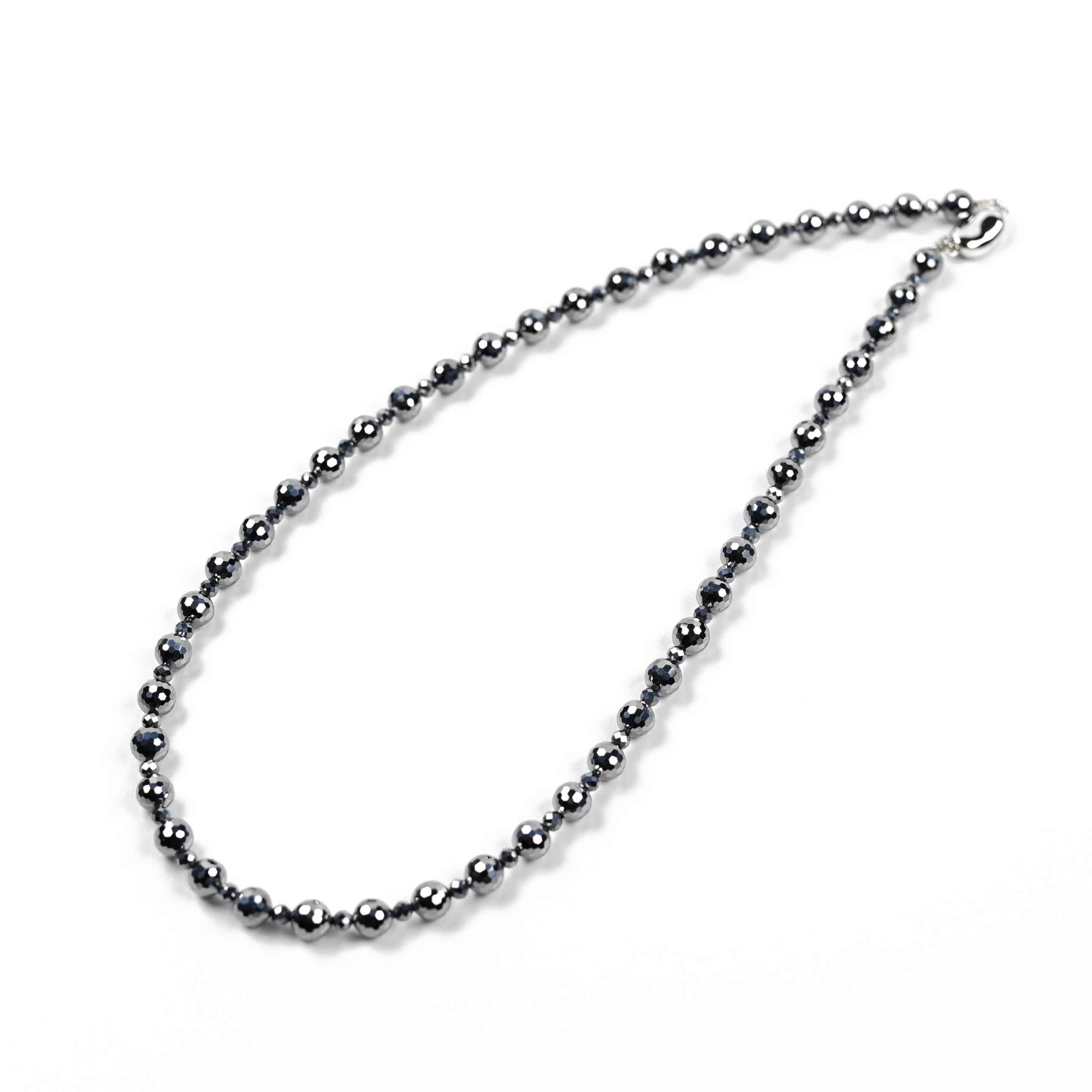 

Jewelry Town Shosenkyo Terahertz Ore 6mm Ball Necklace Neck Size 45cm Mirror Cut Power Stone [Eigado]