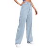 High-waisted wide-leg jeans for women, new slim-fit straight-leg versatile vintage American style with a nice drape