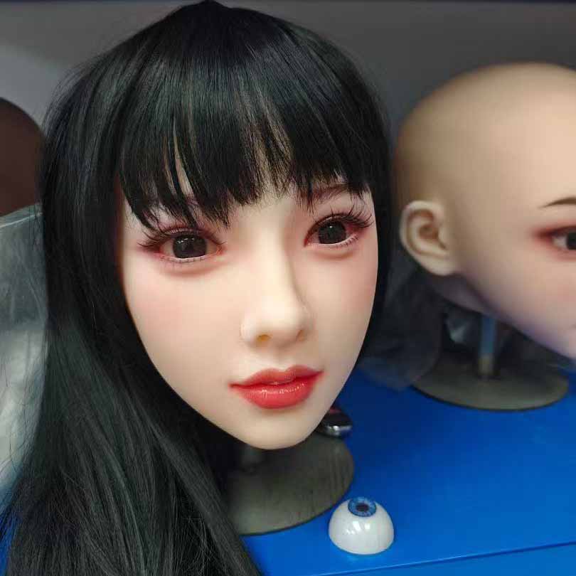 M16 Interface Suitable for 135-172cm Solid Doll TPE Black Hair Head Oral Sex Exquisite Makeup Sex Dolls Accessories Men