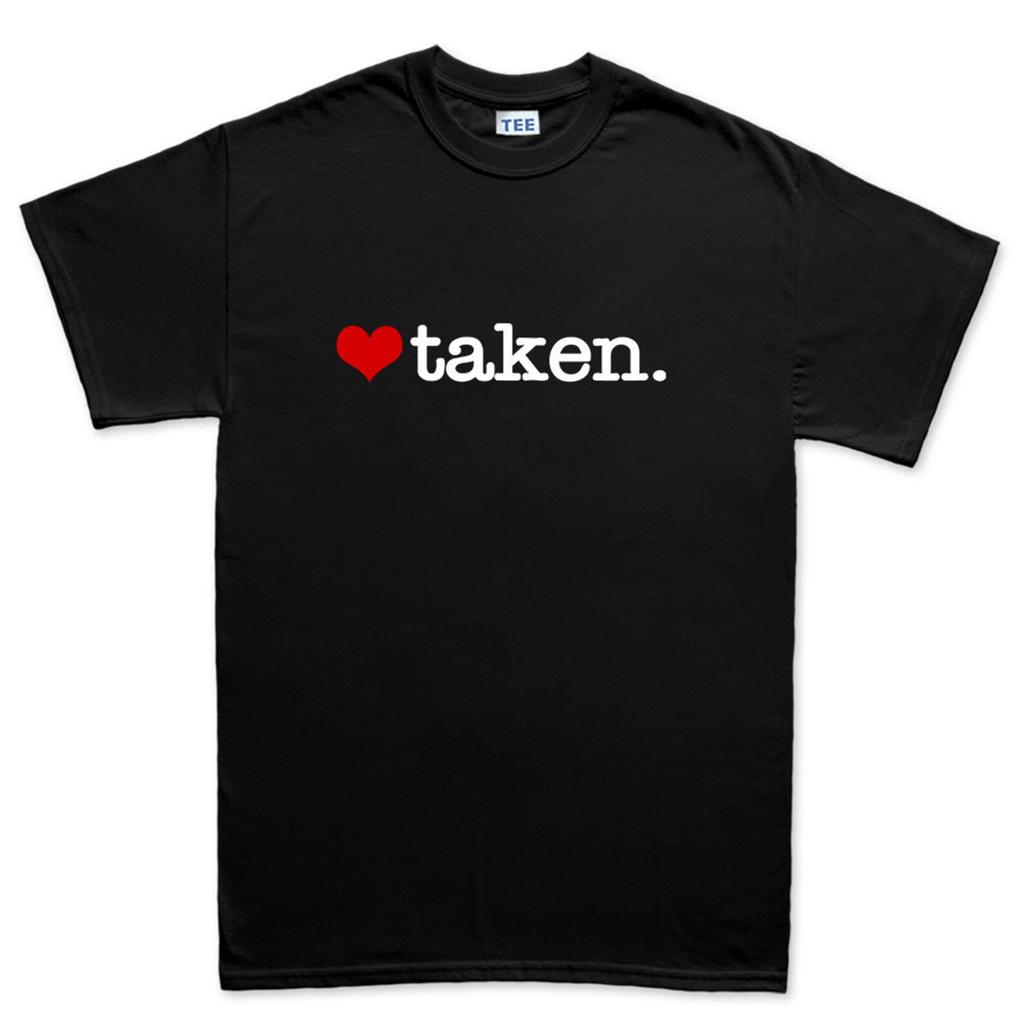 Mens Hashtag Taken Funny Valentine Stag Hen Bridal Party T-Shirt Tee Top T-Shirt
