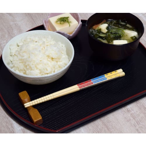 Aoba Chopsticks, Dishwasher Safe, Natural Bamboo, Train Design, 18cm, Product Number 227434