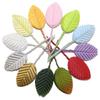 Handmade Colorful Green Tree Leaves Tray with Silk Rose Petals Fabric for Weddings
