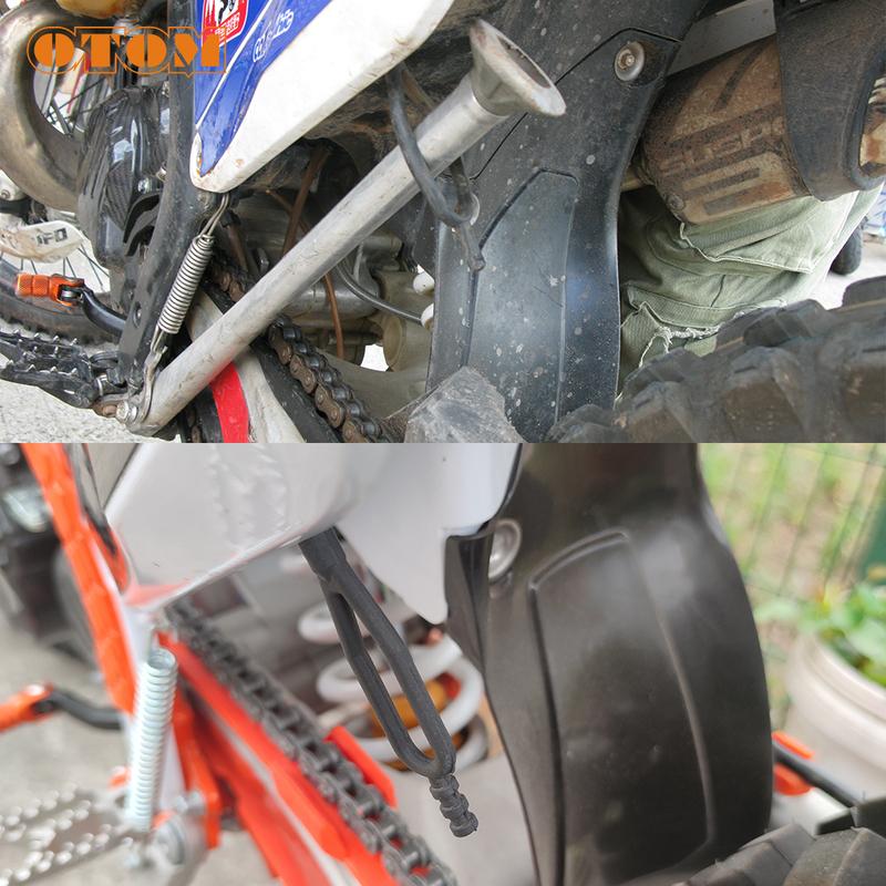 OTOM Universal Motorcycle Side Stand Rubber Straps Mount Supporting Solid Durable Accessories For KTM HBERG HUSQVARNA GASGAS