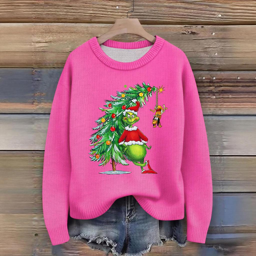 Women's Fashion Casual Long Sleeve Neck Sweater Pullover Top