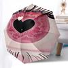 Heart-Shaped Eye Design Automatic Opening/Closing Umbrella with Foldable Design, Iron Frame, Outdoor Use, Perfect Gift for Fans, Travelers,