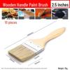 2.5-inch Boar Bristle Paint Brush (10-Pack)