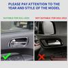Carbon Fiber Style Inner Door Handle Panel Cover Trim for Dodge Durango 2011+