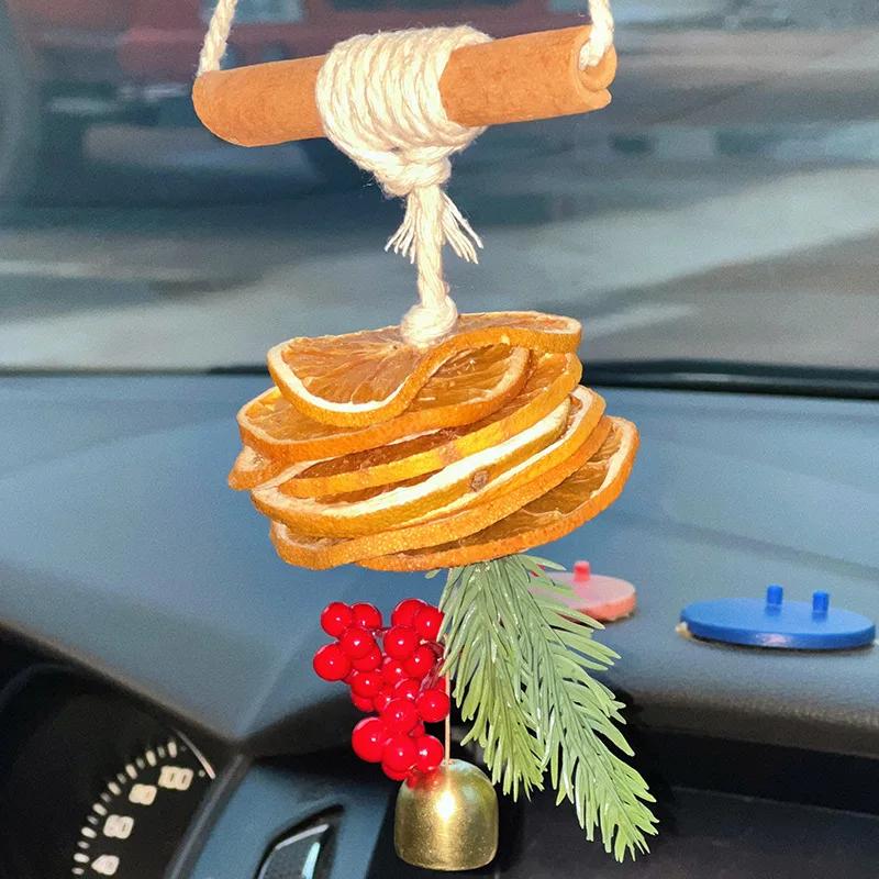 Ароматные Апельсиновые Дольки Автомобильная Подвеска Почувствуй Апельсиновый Аромат и Нордический Стиль Идеально для Рождества Black