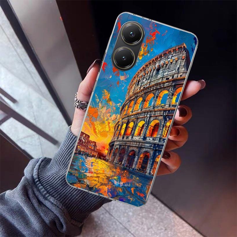 Roman Colosseum Phone Case For Xiaomi Poco X7 X6 X5 Pro F7 Ultra Redmi 15C 15 13 13C 12 12C 10 10A 10C 9 9A 9C 9T Shell Poco X7