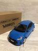 Scale Toyota New Yaris Diecast Model Cyan 1/30 Car, Metallic.