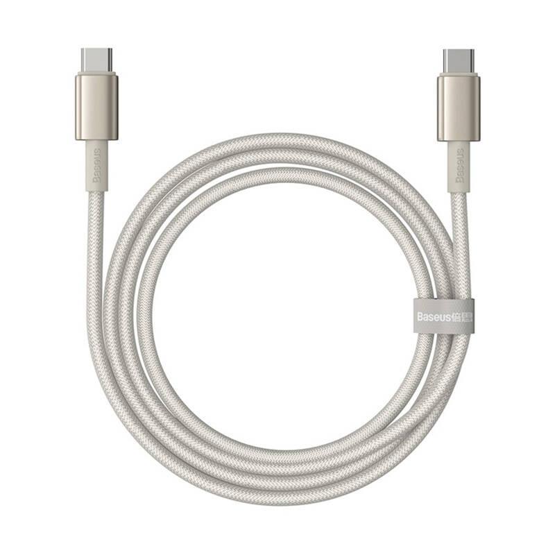 Kabel Usb-C Do Usb-C Baseus Tungsten Gold, 100W, 1M (Złoty)