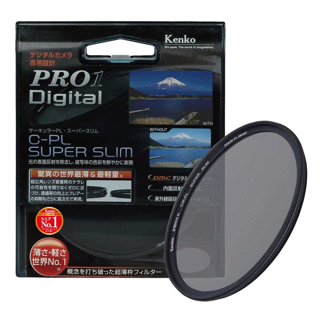 Kenko PRO1D Circular PL Super Slim 82mm PL Filter for Enhanced Contrast and Reflection Reduction (Product Code 212820)