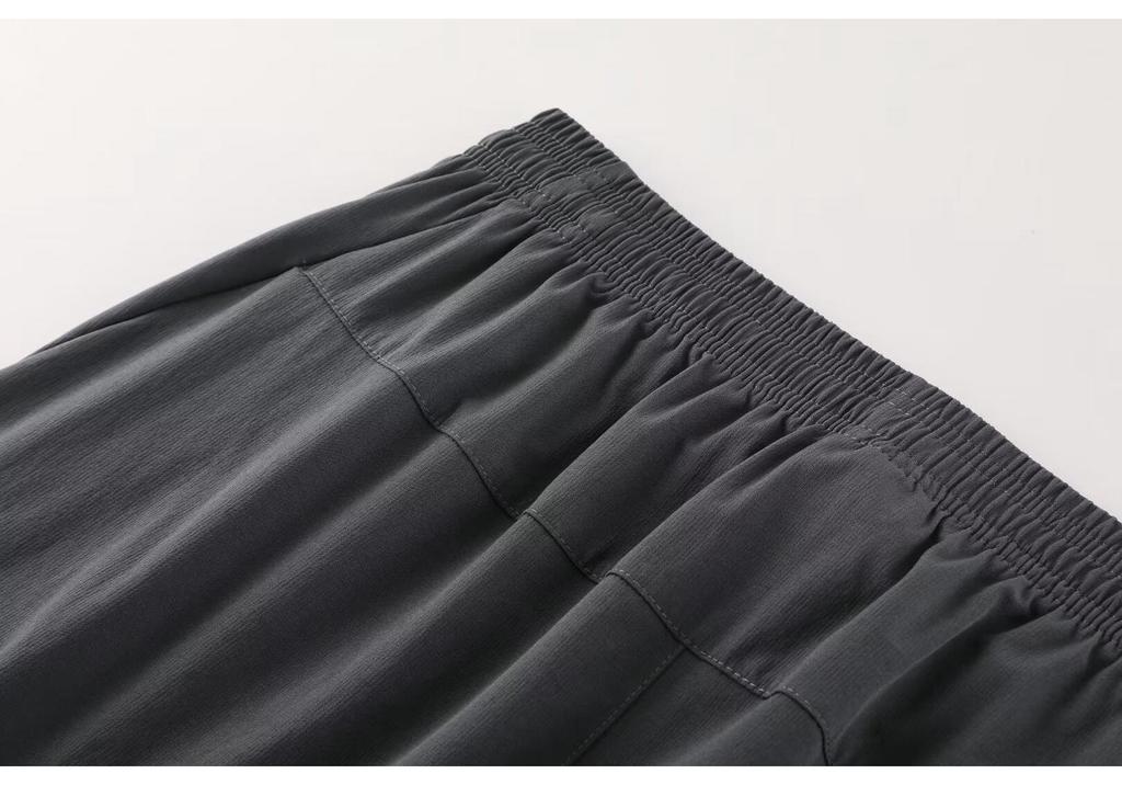 Summer 2024 Men's Quick-Dry Ice-Feel Sports Pants - Elastic, Breathable, Tapered Running & Fitness Pants