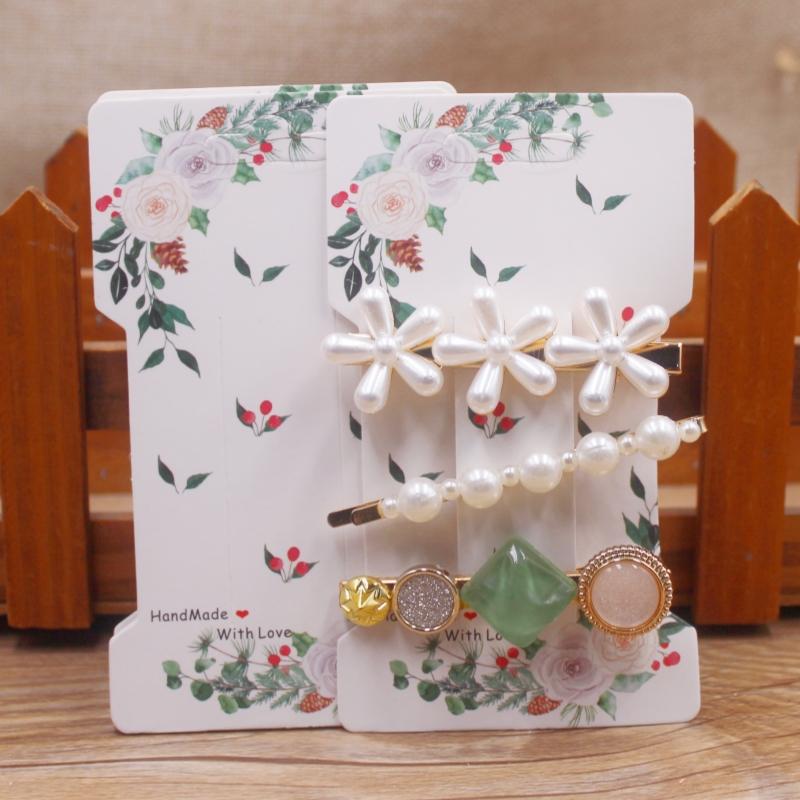50 Pcs 11.5x6.5cm Square White/brown Hair Card Jewelry Bag Hair Card Black Blank Paper Hair Card or Jewelry Display Card