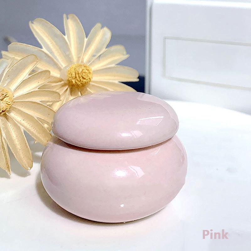 

Ceramic Dappen Dish Nail Brush Cleaning Holder Nail Art Cup With Lid Powder Liquid Washing Bowl Container Salon Tool Manicure Pink
