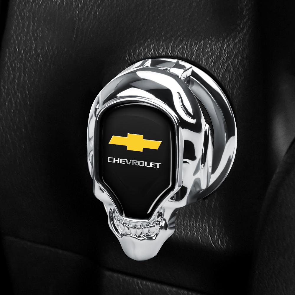 Car Interior Engine Ignition Start Stop Button Metal Cover Decoration For Chevrolet Spark Cruze Sonic Sail Aveo Cobalt Epica S10