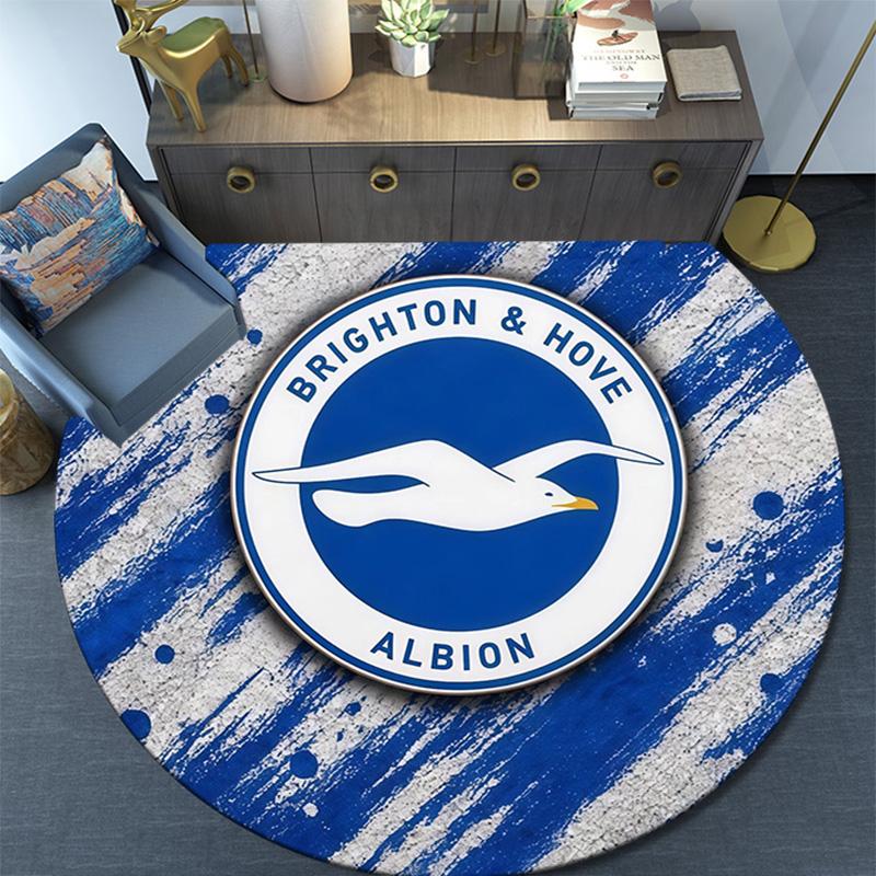 Brighton2 Round Area Rug,Carpet Rug for Living Room Bedroom Sofa Playroom Decor,Non-slip Floor Mat