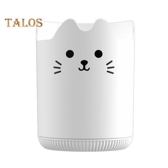 

Тримач для ручок Обертається на 360 градусів котячий візерунок Дизайн великої місткості Канцтовари Органайзер Настільний аксесуар білий