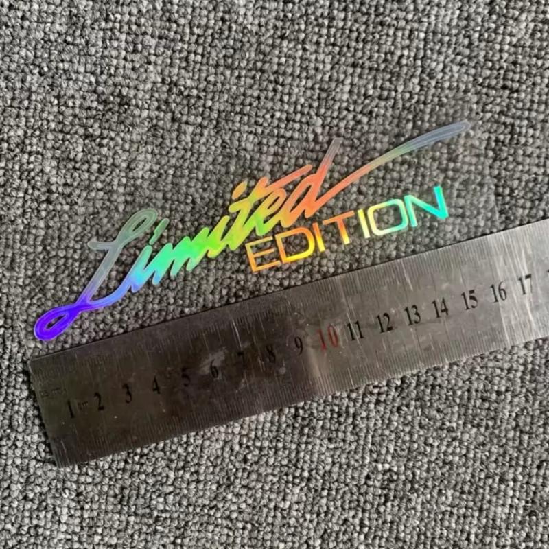 Виниловая наклейка Наклейка на окно Автостайлинг 3D ОГРАНИЧЕННЫЙ ВЫПУСК Декорация Светоотражающая Лазерная Наклейка Для Автоаксессуаров