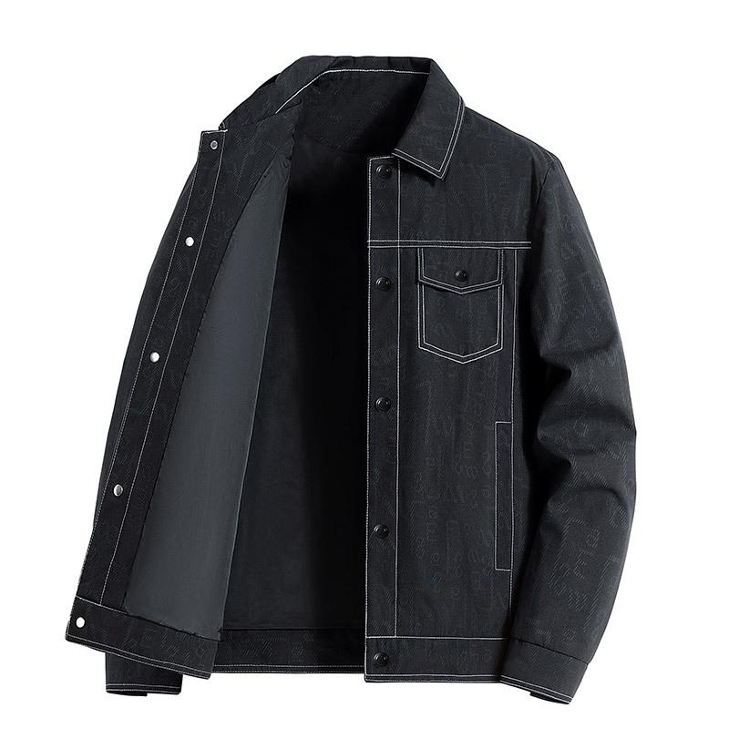 Corduroy Jacket Men's Spring and Autumn New Loose Lapel Workout Spring Top