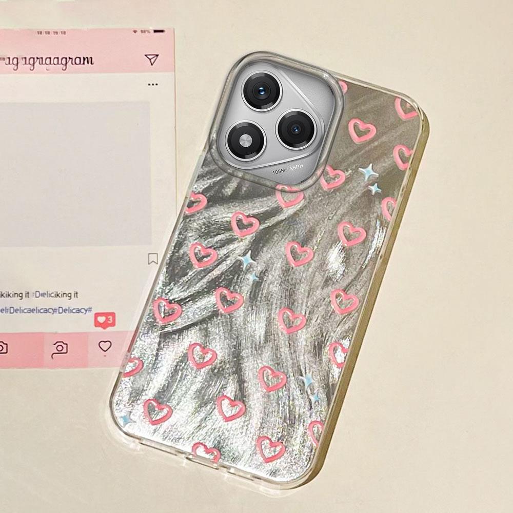 Cute Pink Love Heart Phone Cases for Honor 400 200 Pro Magic 6 7 5 Lite X9a X9b X9c X8b X8a X8c Shell Silicone Back Girls Cover