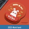Cute Cartoon Silicone Mouse Pad with Non-Slip Wrist Support - Small Size for Girls' Office Desks