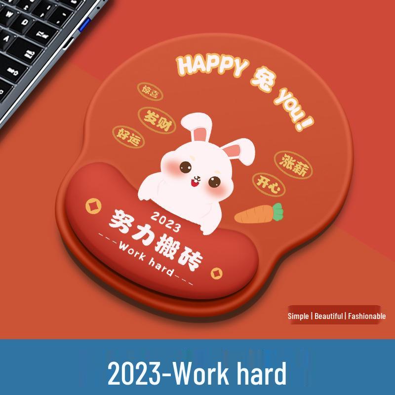 

Милый мультяшный силиконовый коврик для мыши с нескользящей поддержкой запястья - Маленький размер для офисных столов девочек