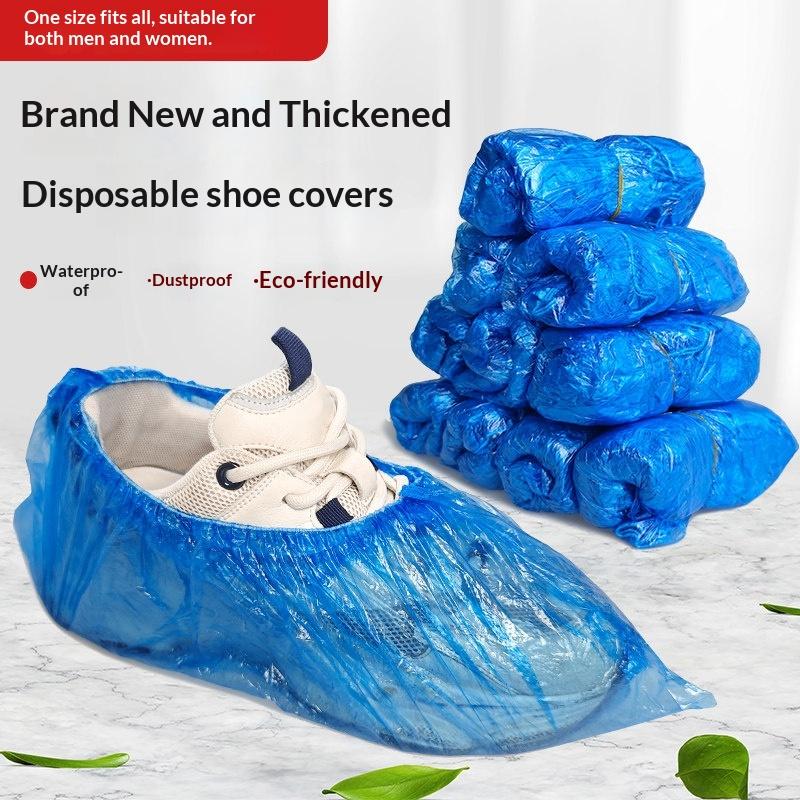 Disposable Shoe Covers Waterproof Wear-Resistant And Non-Slip 100 Pieces Per Pack