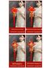 Auspicious Chinese Knot Fu Pendant with Fish Design for New Year: Small Size Door and Living Room Hanging Decoration
