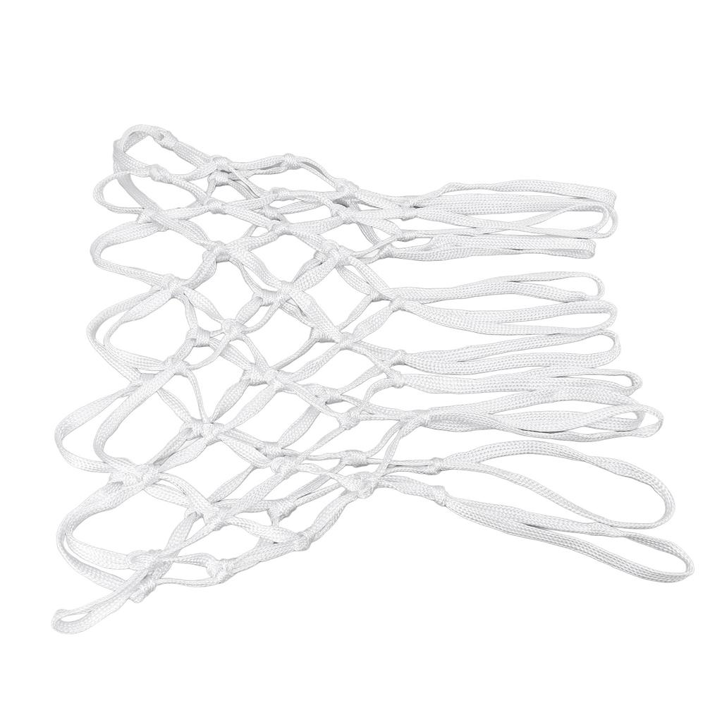 2pcs Durable Basketball Nets Nylon White Universal Heavy Duty Basketball Net Replacement In All Weather for Indoor